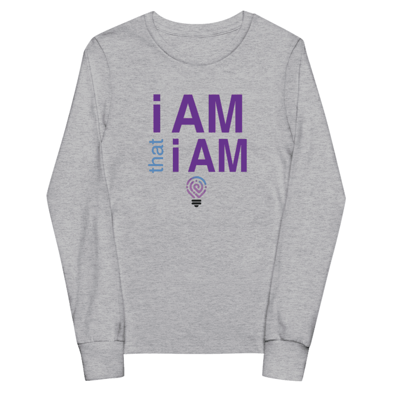 Youth grey long sleeve tee